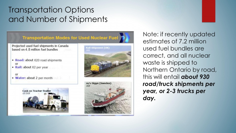 Nuclear Waste In Northwestern Ontario - presentation slide image