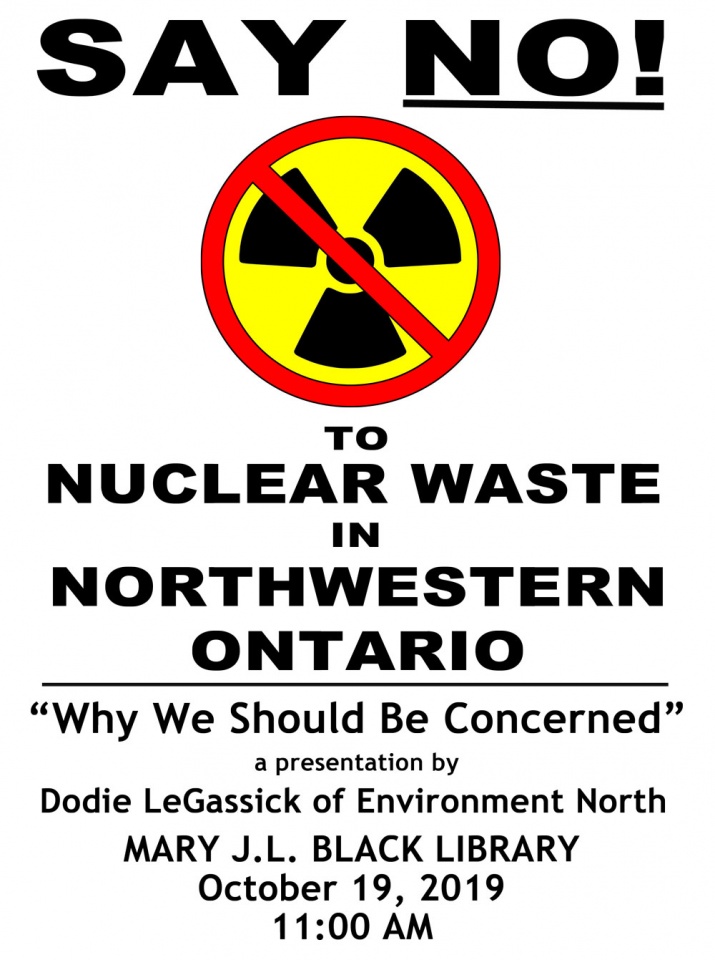nuclear waste presentation poster